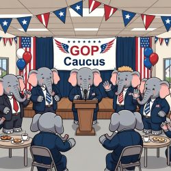 Should the Idaho GOP Switch to a Caucus? caucus elephants