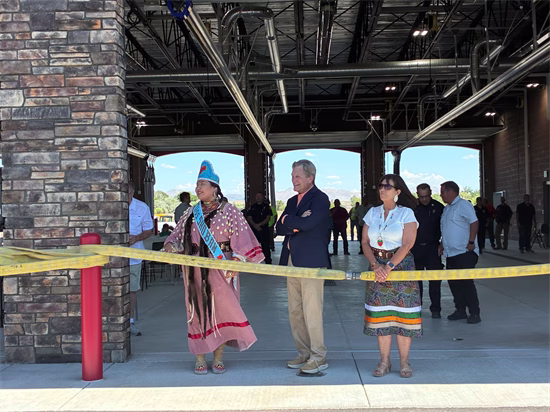 Fort Hall Fire Department ribbon cutting