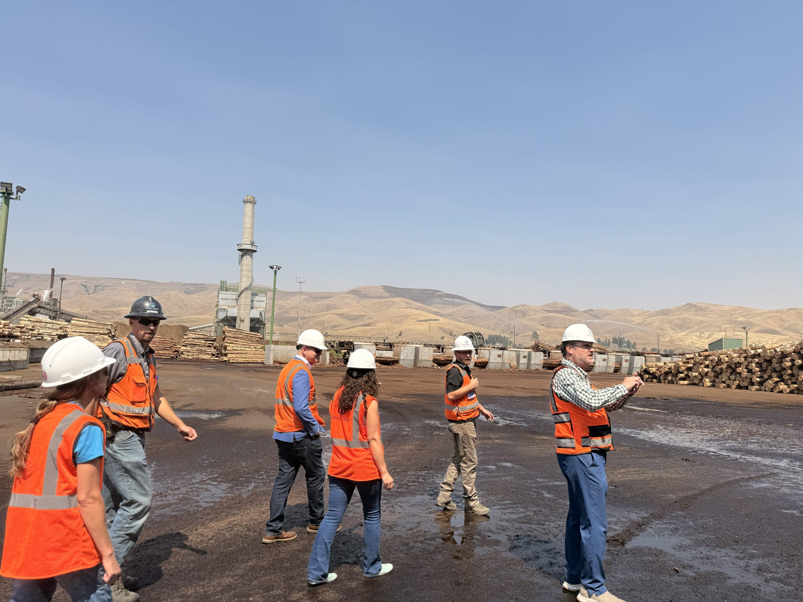 Secretary McGrane and staff visit the Idaho Forest Group Lewiston Mill