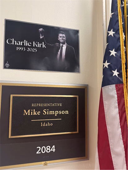 Honoring Charlie Kirk's legacy graphic