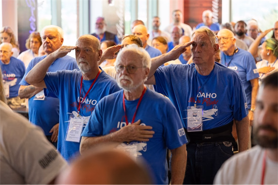 Idaho veterans at the Idaho Honor Flight event in Washington, D.C.