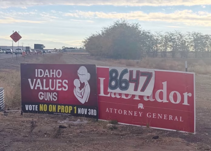COOPER: A Call for Fairness and Integrity in Our Elections 4 Vandalized campaign sign, photo 3