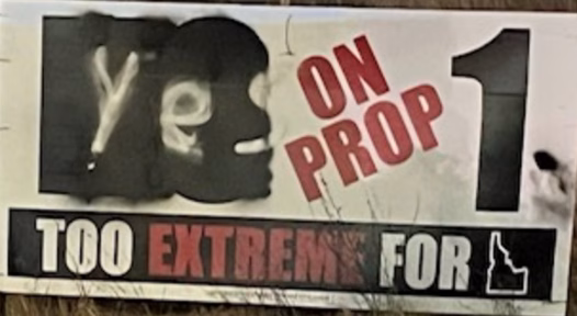 COOPER: A Call for Fairness and Integrity in Our Elections 5 Vandalized campaign sign, photo 4