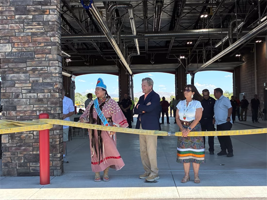 Ribbon-cutting for the Fort Hall Fire Department's new station