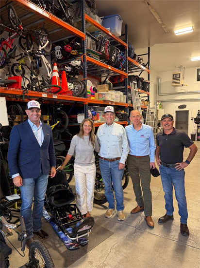 Congressman Simpson visits Higher Ground in Sun Valley